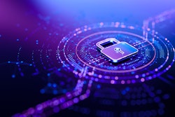 Cyber security and data protection graphic.