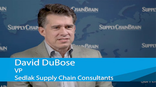 David DuBose, vice president of Sedlak Supply Chain Consultants, defines 'optimization' as it relates to supply-chain management today, and details some of the drivers behind that concept.
