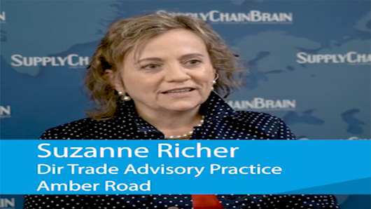 Farewell, Nafta, hello U.S.-Mexico-Canada Agreement. Suzanne Richer, director of trade advisory practice with Amber Road, explains what's in the renegotiated trade pact, and how it will impact U.S. domestic supply chains.