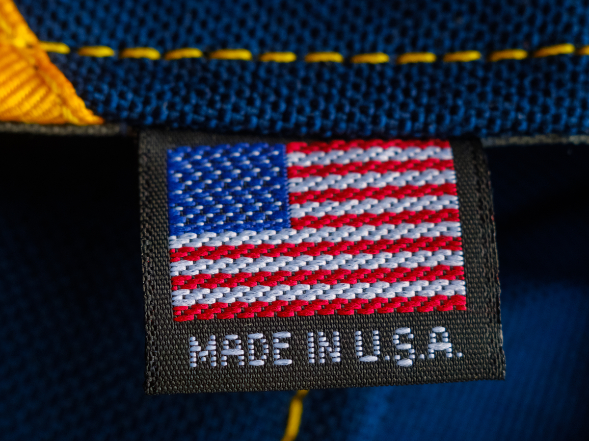 A clothing tag reads 'Made in U.S.A.' Photo: Shutterstock.