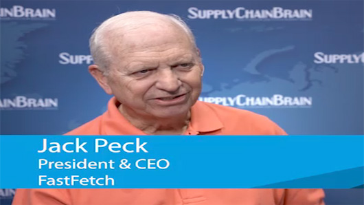 Artificial intelligence can play a crucial role in solving some complex problems that arise from order fulfillment, packing and other logistics functions, says Jack Peck, president and CEO of FastFetch.