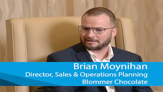 Using forecast management and replenishment planning modules from Demand Solutions, the world's third-largest cocoa processor has significantly improved its planning and accuracy, says Brain Moynihan, director of sales and operations planning at Blommer Chocolate.