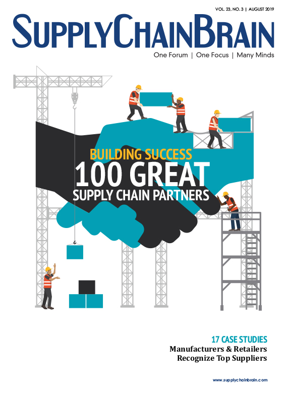 Supply Chain Brain Magazine 100 Great Supply Chain Partners of 2019
