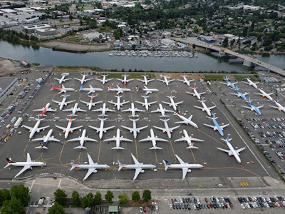 Boeing Co. 737 Max planes. Photo: Bloomberg.