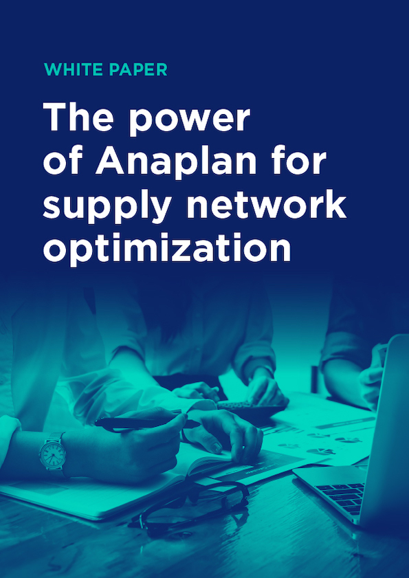 Anaplan Power Of Anaplan For Supply Network