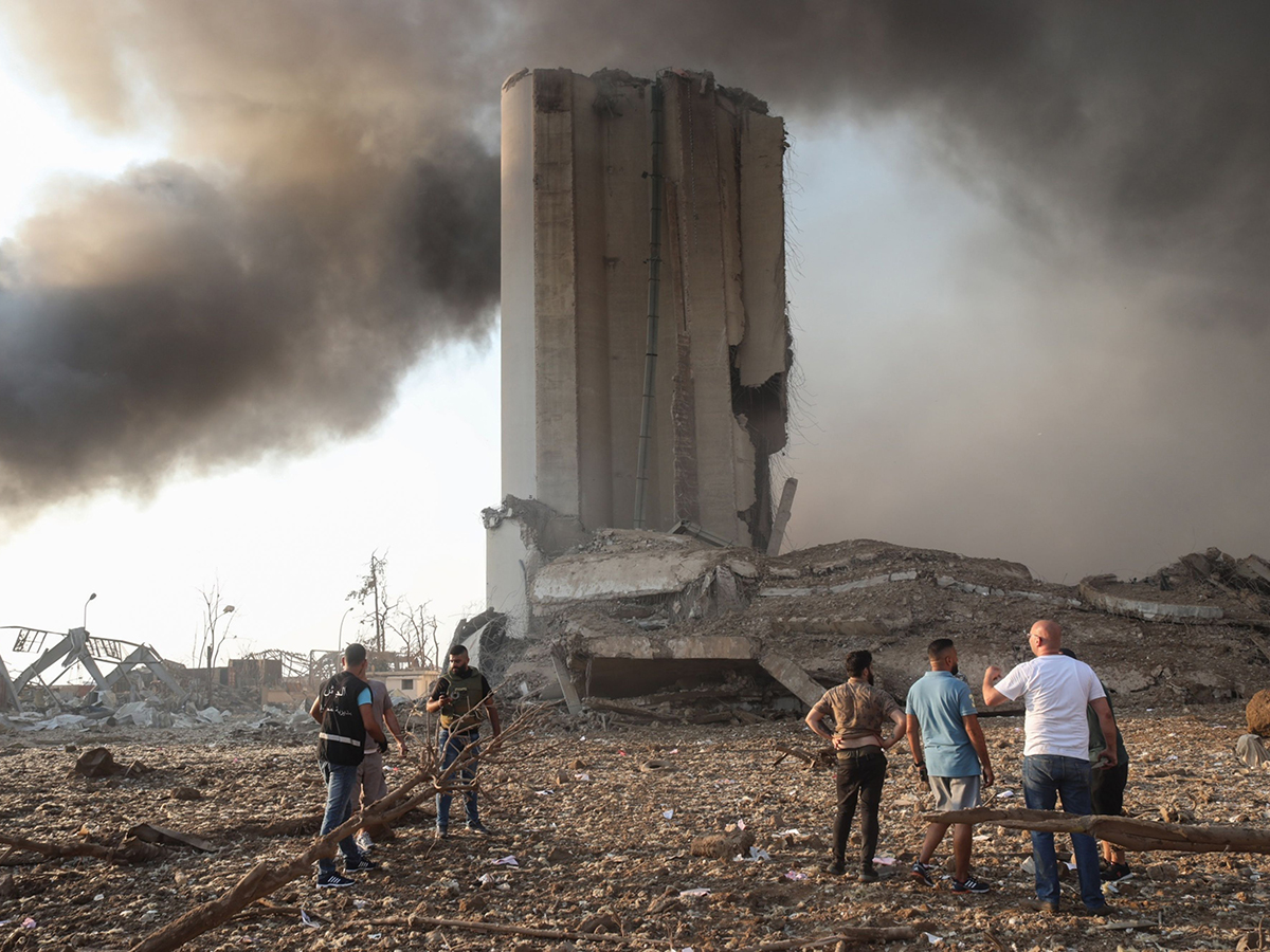 An Aug. 4 explosion tore through the Port of Beirut. Photo: Bloomberg.