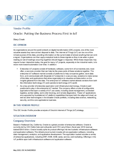 Oracle Putting The Business