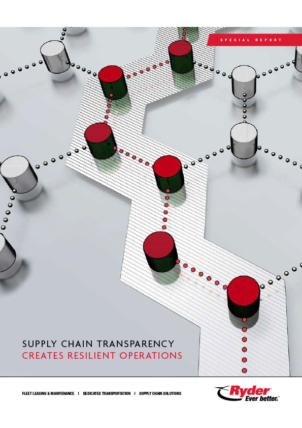 Ryder Special Report Supply Chain Transparency