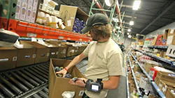 Inside Peapod Inc.'s online supermarket operating facilities. Photo: Bloomberg.