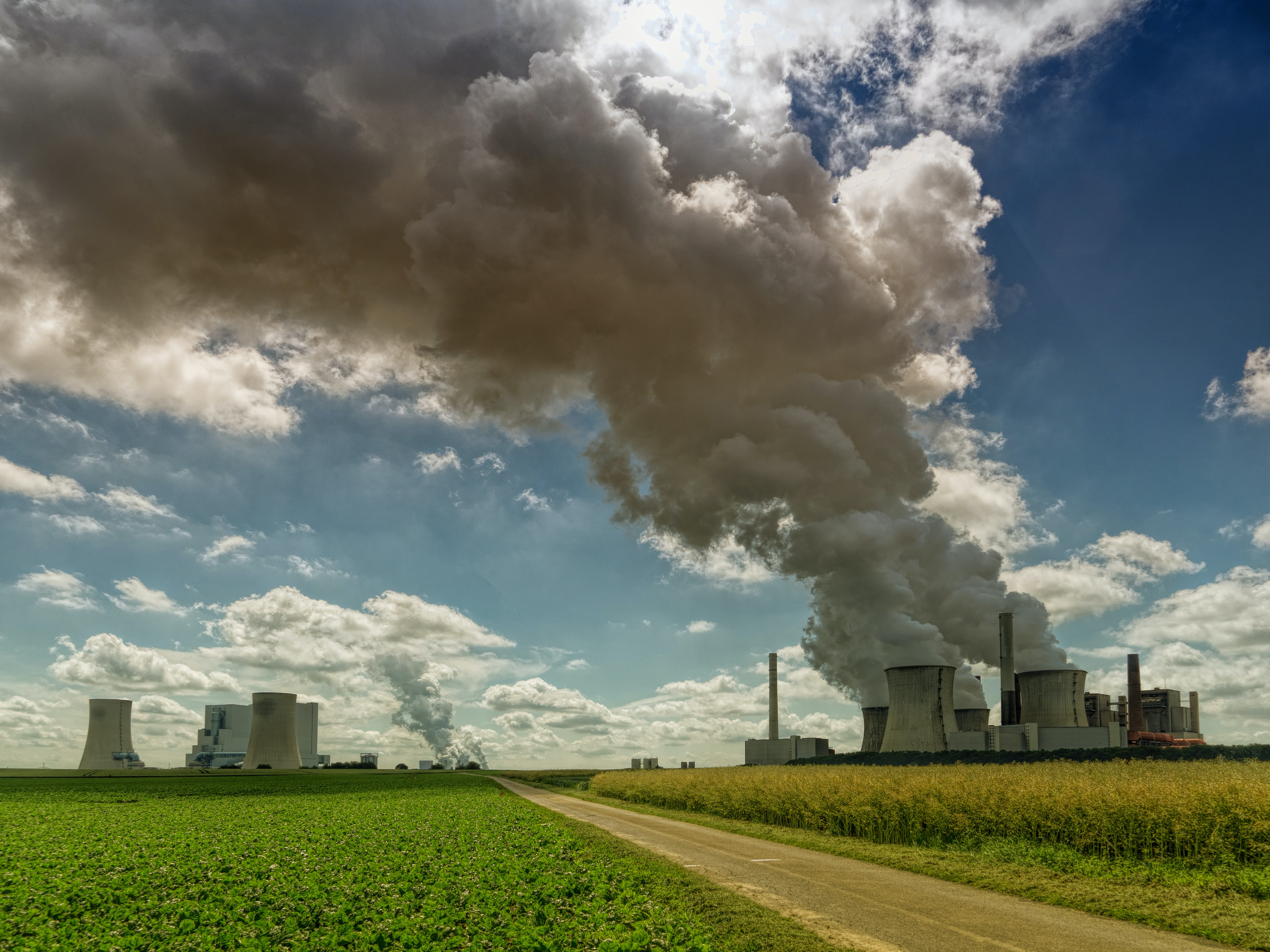 A power plant.