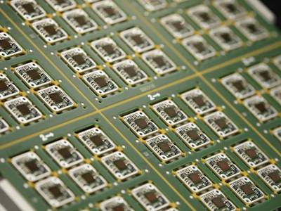 A sheet of sensor circuits. Photo: Bloomberg.