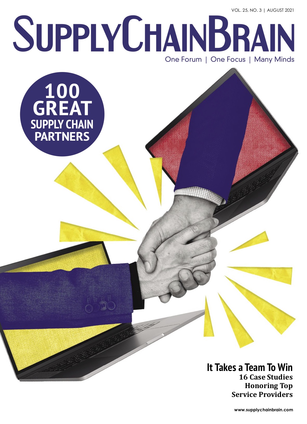Supply Chain Brain Magazine 100 Great Supply Chain Partners of 2021: It Takes a Team to Win