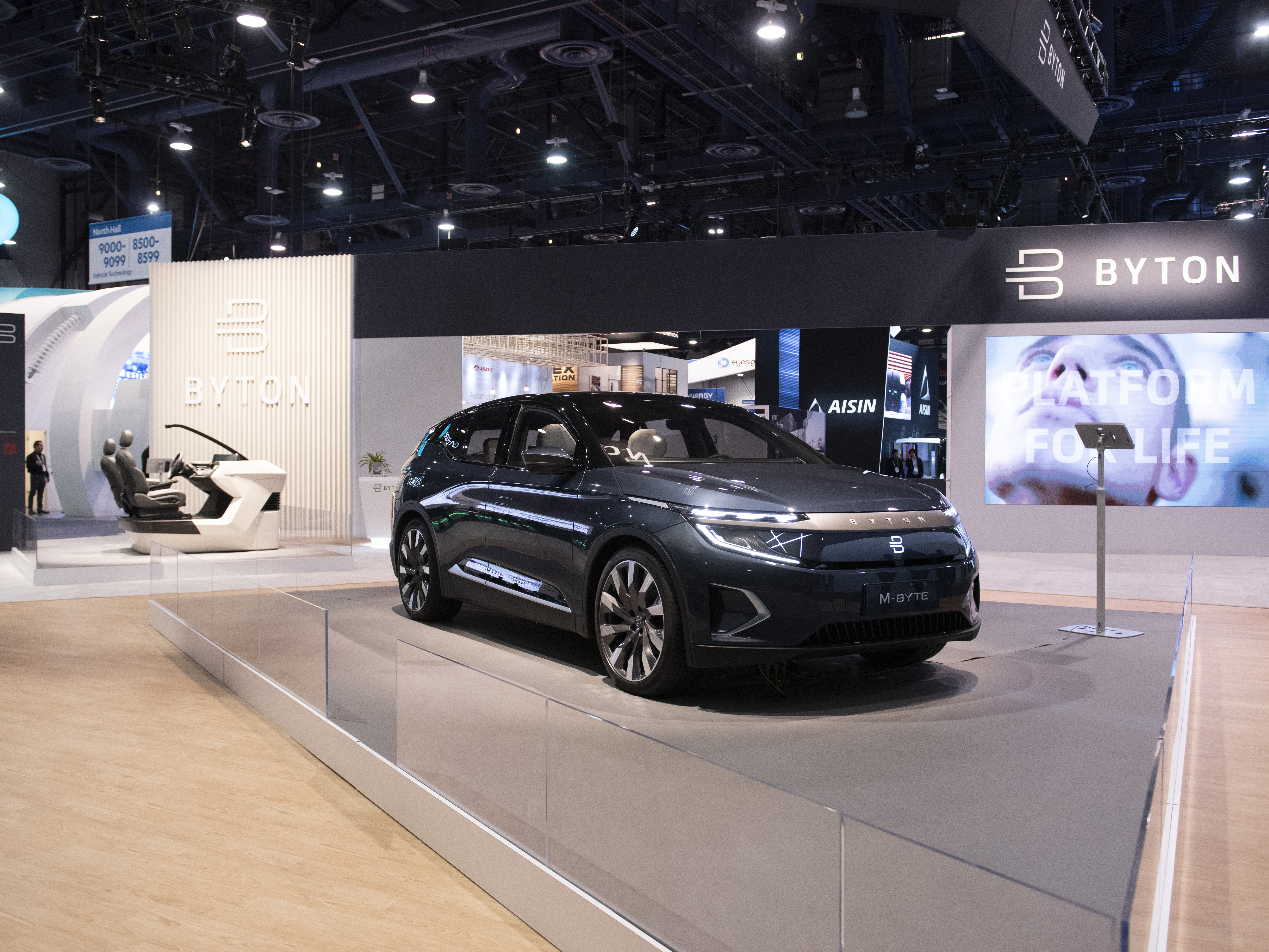 Byton Ltd. booth at CES 2020, courtesy of Byton.