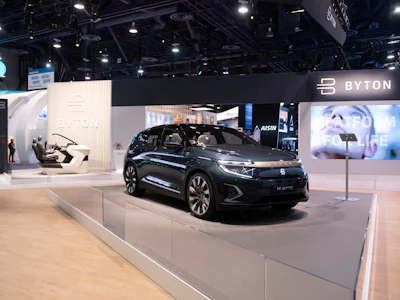 Byton Ltd. booth at CES 2020, courtesy of Byton.