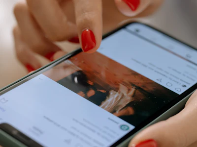 An Instagram user views a post on the app. Photo: cottonbro/ Pexels.