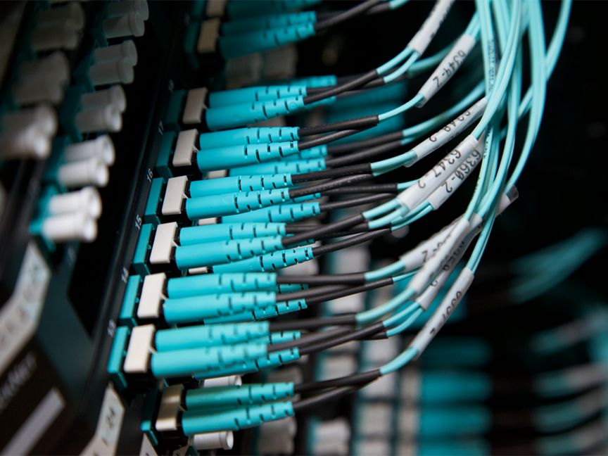 Network cables in a data center. Photo: Getty Images.