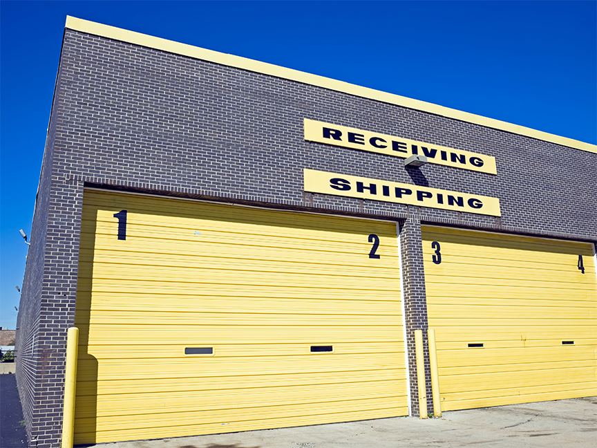 A warehouse loading dock. Photo: Getty Images.