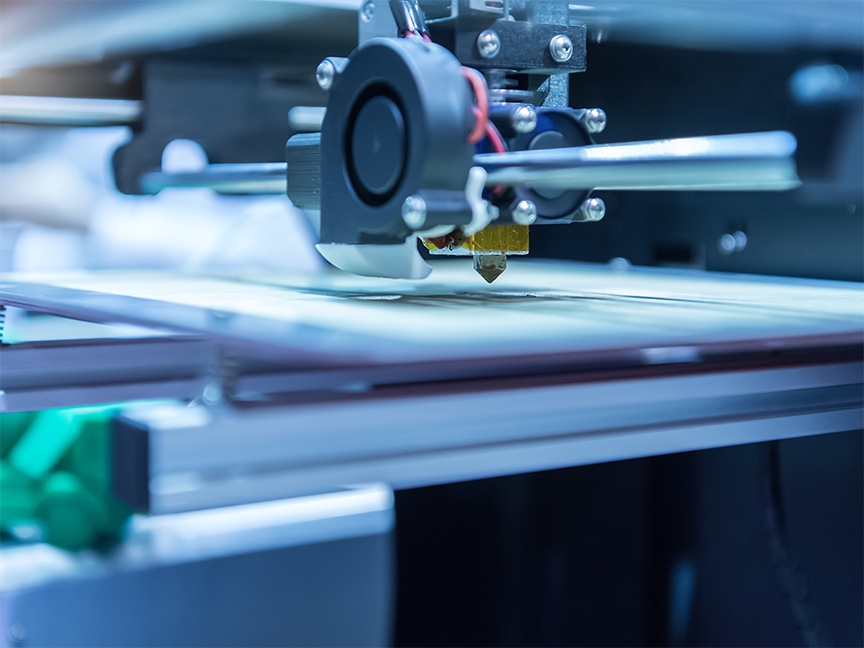 A 3D printer at work. Photo: Getty Images.