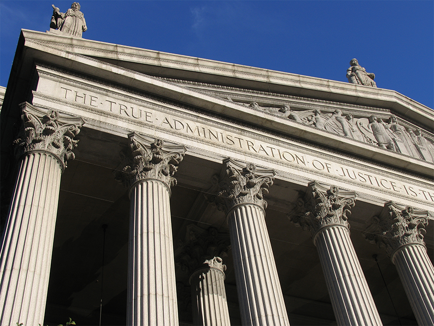 A close up of the Supreme Court of the United States. Photo: Getty Images.
