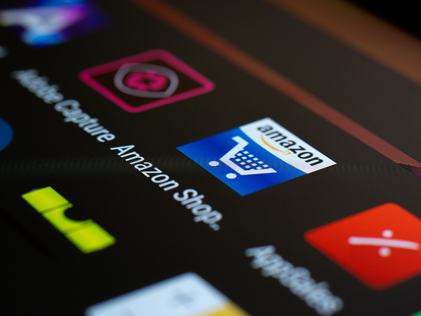 The Amazon Shopping app is displayed on a smartphone. Photo: Sagar Soneji/ Pexels.
