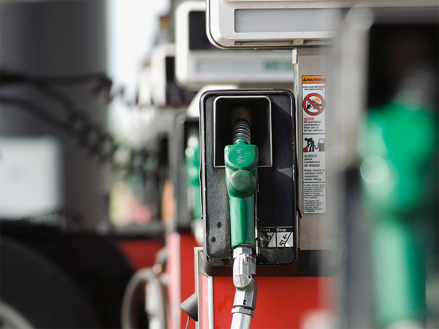 Fuel pumps at a gas station. Photo: Jupiterimages/ Canva.