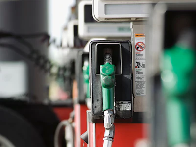 Fuel pumps at a gas station. Photo: Jupiterimages/ Canva.