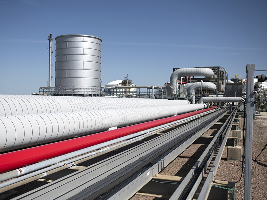 The Cheniere Sabine Pass Liquefaction facility in Cameron, Louisiana. Cheniere Energy Inc. is the largest producer and exporter of liquefied natural gas (LNG) in the U.S. and the second-largest LNG operator in the world. Photo: Bloomberg.
