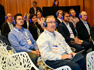 Conference attendees listen to a presentation at Gartner Inc.'s 2019 IT Sourcing, Procurement, Vendor & Asset Management Summit in London. Photo: Gartner/flickr.