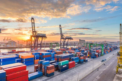 The Port of Casblanca, Morocco,at dawn. Photo: iStock.com/Sean Pavone