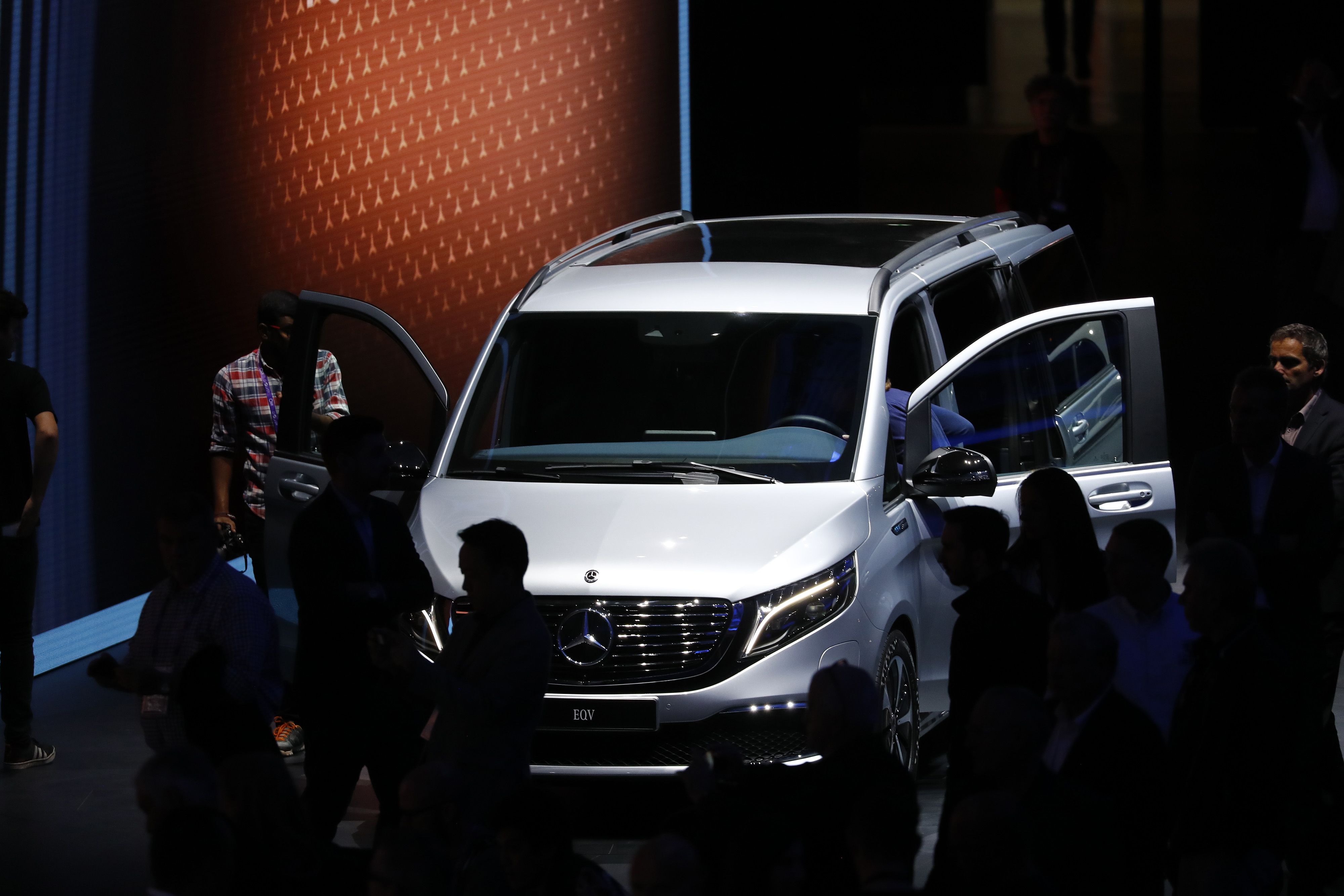 A Mercedes-Benz EQV electric van. Photo: Bloomberg