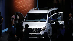 A Mercedes-Benz EQV electric van. Photo: Bloomberg