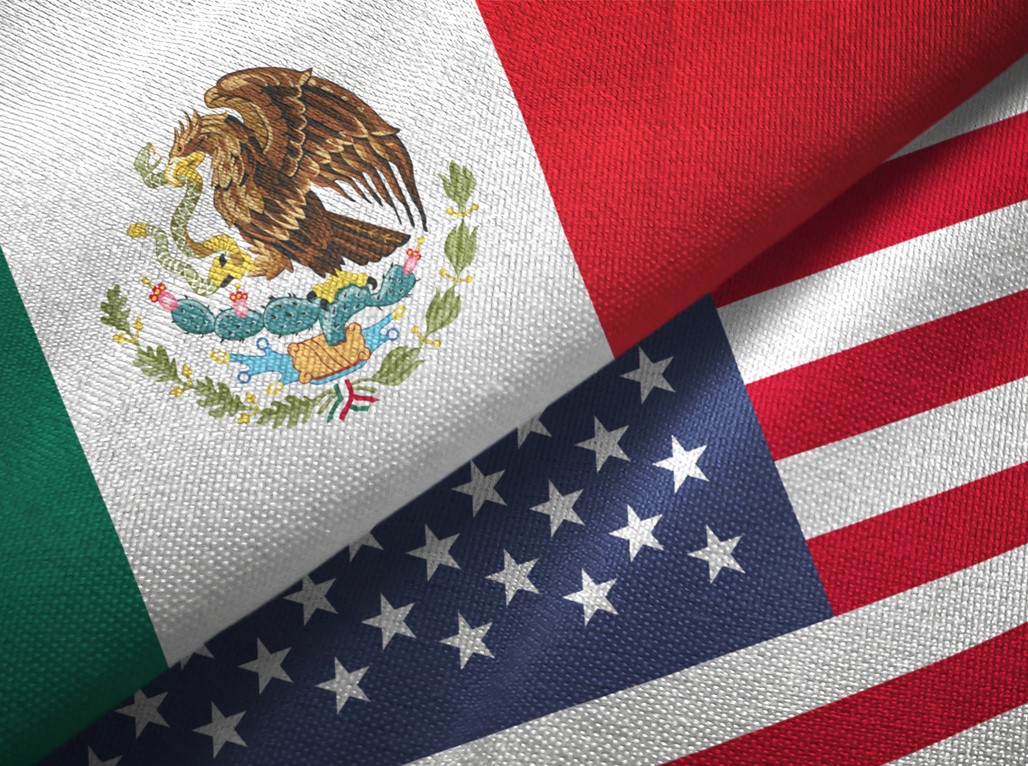 Mexico Us Flags I Stock Oleksii Liskonih 1093175040