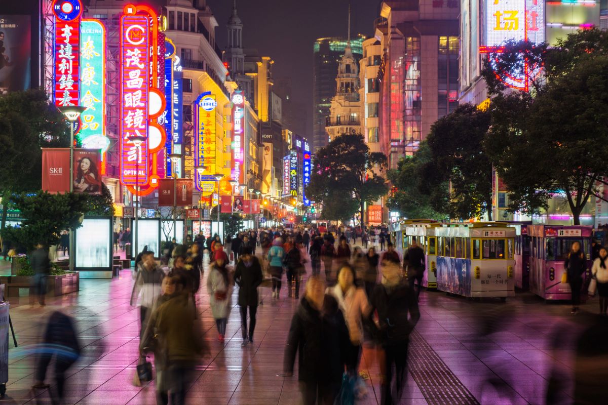 Nanjing Road in Shanghai. Photo: iStock.com/zhuyufang