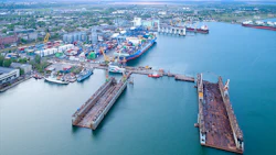 Port of Odesa, Ukraine.