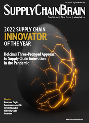 Supply Chain Brain Magazine 2022 Supply Chain Innovator of the Year
