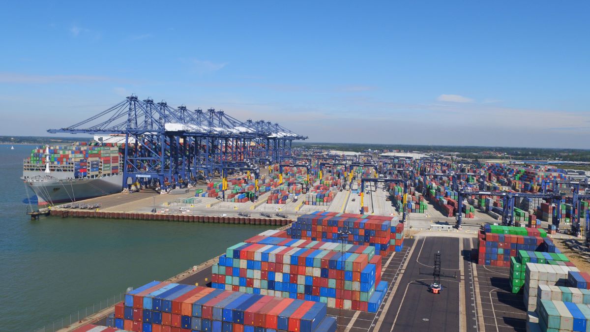 Felixstowe Uk Port Containers Dock