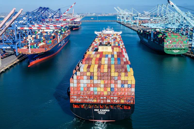 Pier 300 Channel, Port of Los Angeles. Photo: Port of Los Angeles