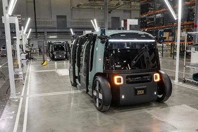 The Zoox autonomous vehicle.