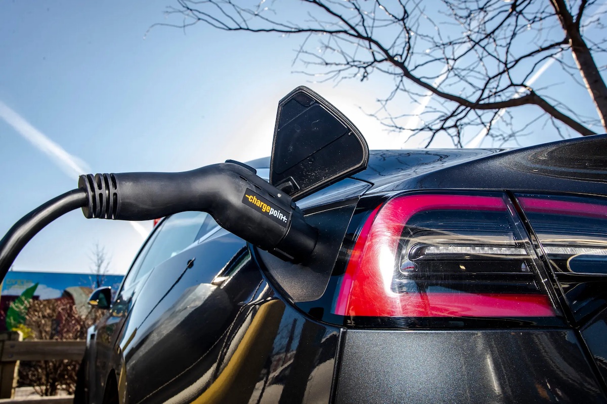 An electric vehicle charger.