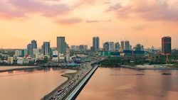 The twilight hour of the Straits of Johor. Photo: iStock.com/Kinsei-TGS