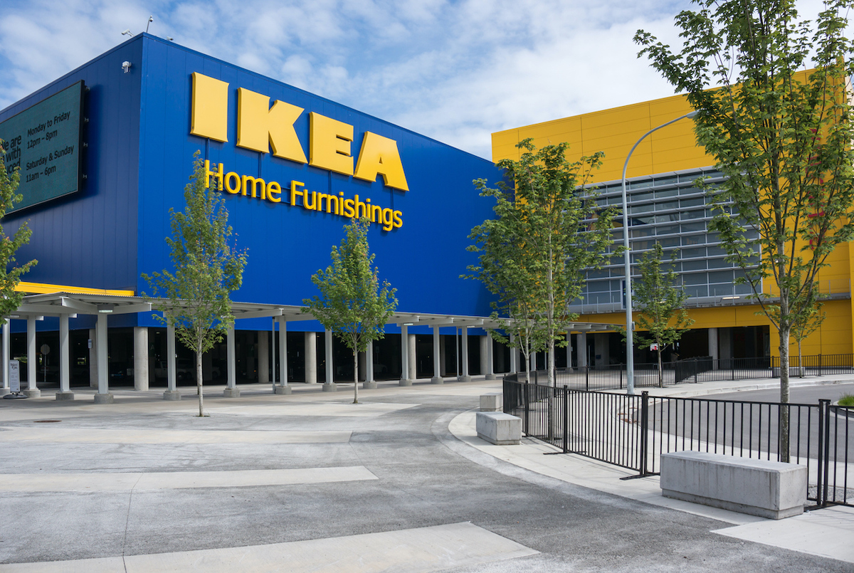 An IKEA store located in Richmond, BC, Canada on May 30, 2013. Photo: iStock.com/vkyryl