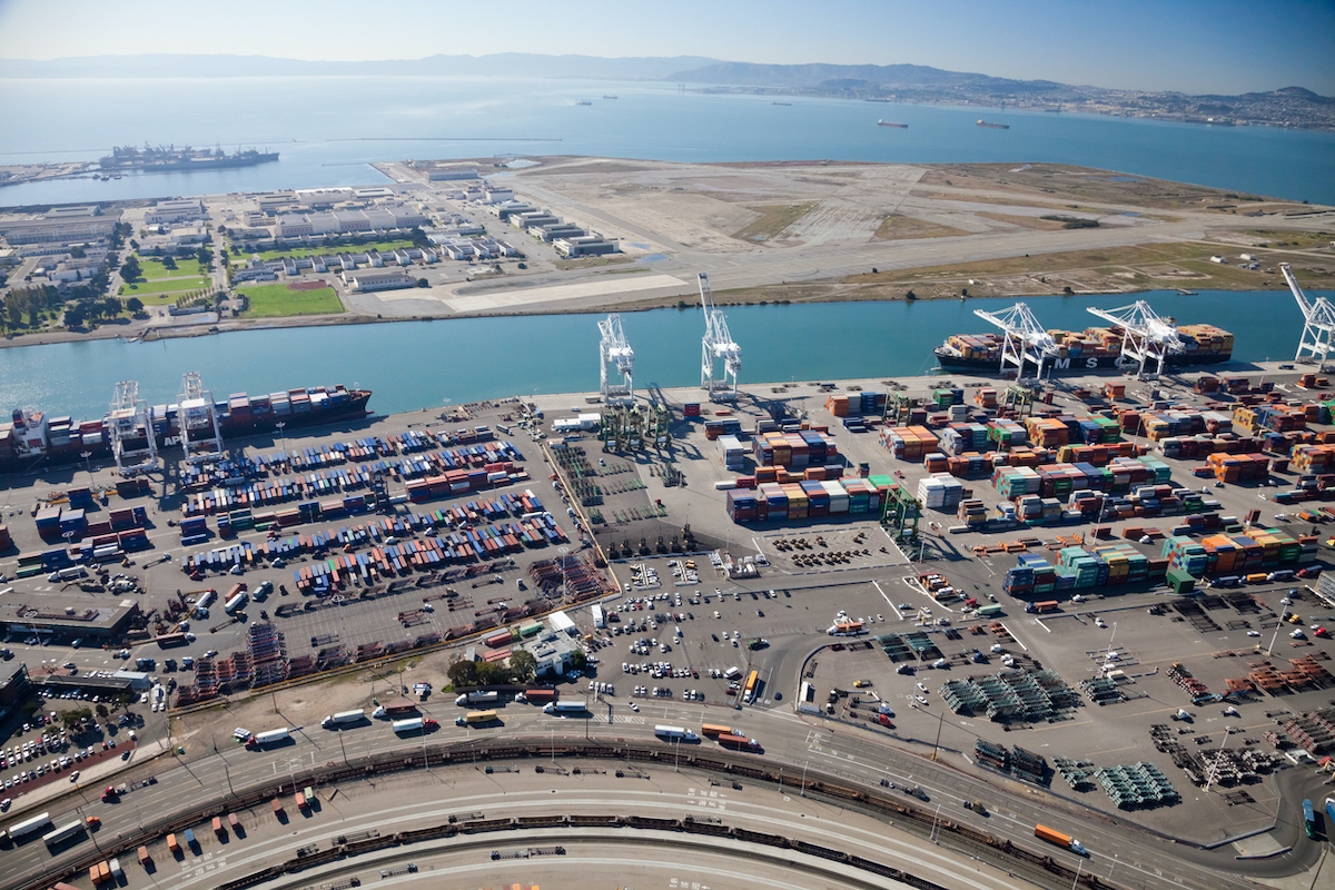 The Port of Oakland in Oakland, California on October 26, 2011. Photo: iStock.com/hanusst