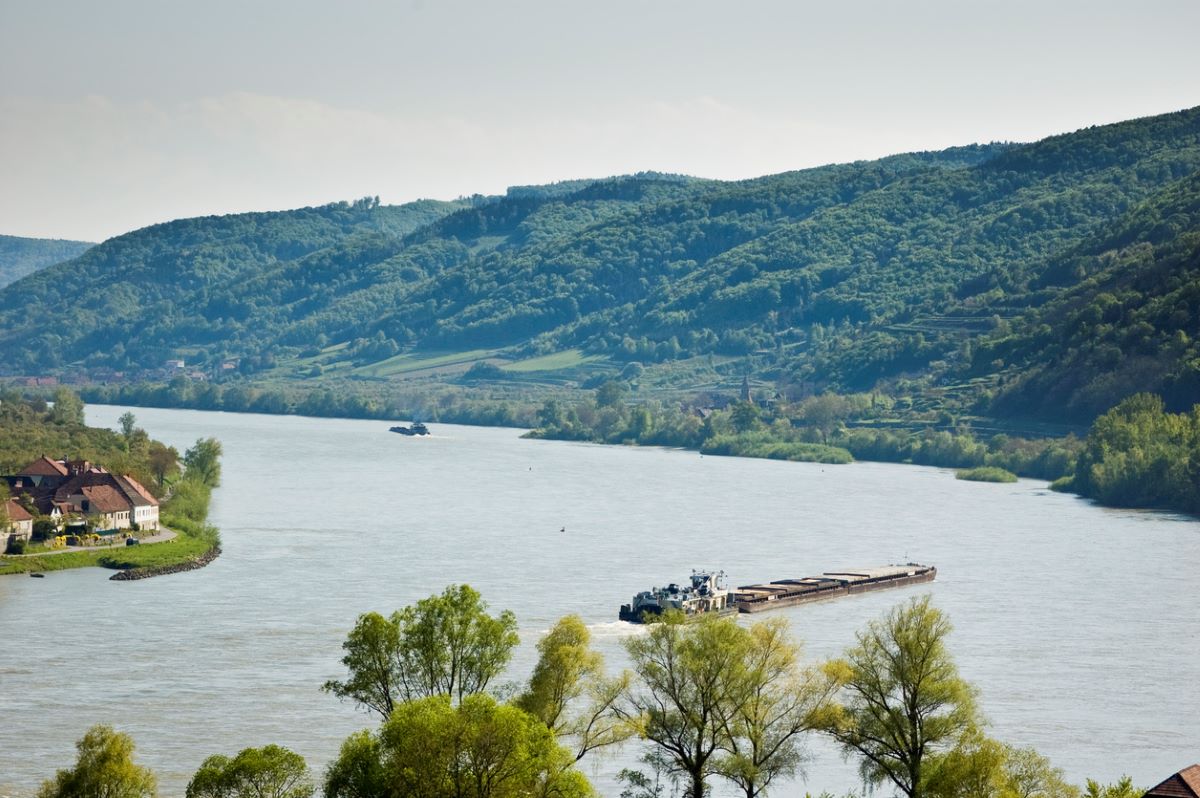 Cargo Ship on the Danube River. Photo: iStock.com/tepic