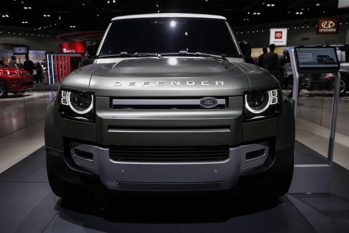 Range Rover's electric Defender SUV. Los Angeles, California, November. 20, 2019. Photo: Patrick T. Fallon/Bloomberg