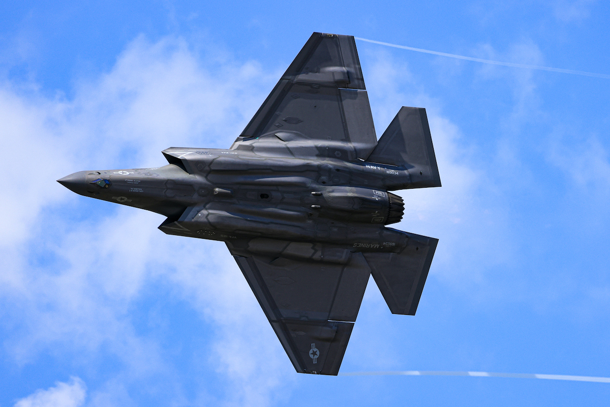 An F-25 fighter jet. Photo: iStock.com/Trevor Howard Jones