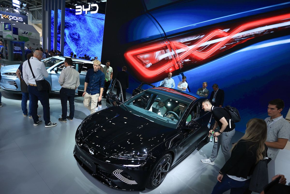 Munich Motor Show. Munich, Germany. September 6, 2023. Photo: Bloomberg