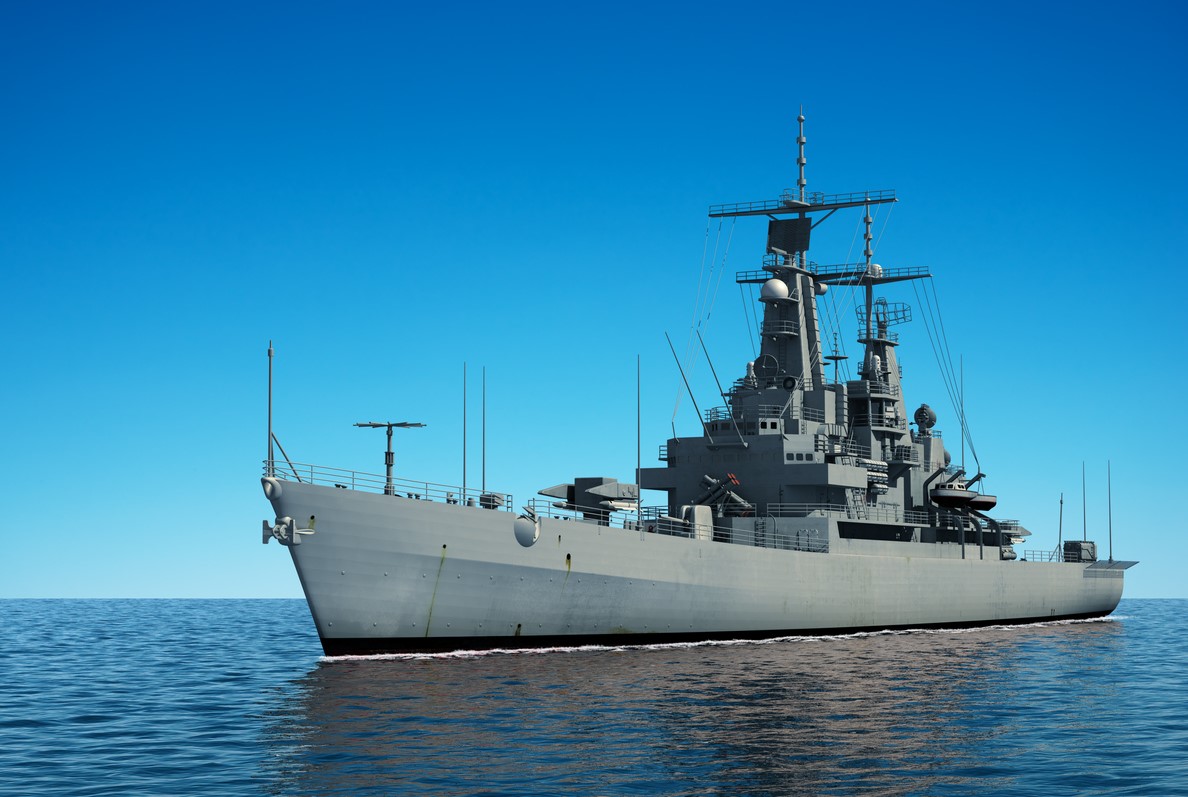 A U.S. warship. Photo: iStock.com/3DSculptor