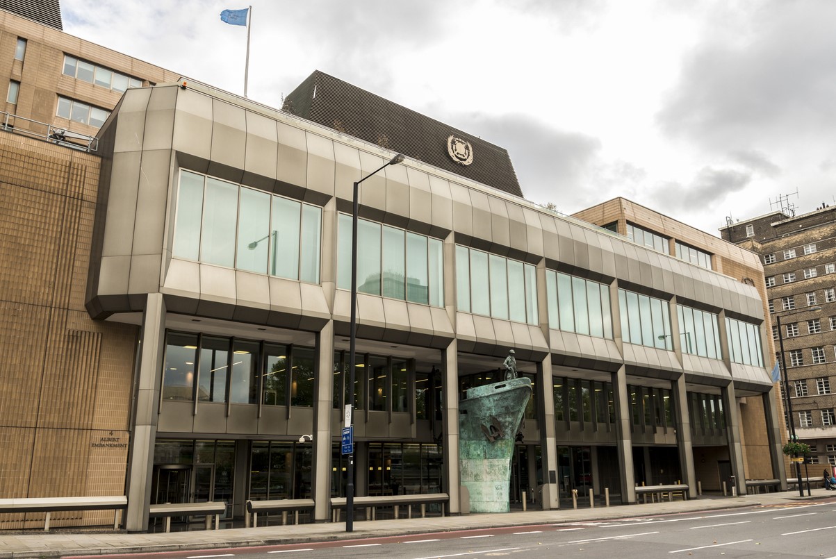 The International Maritime Organization building in Lambeth, London. Photo: iStock.com/Anastasia Yakovleva