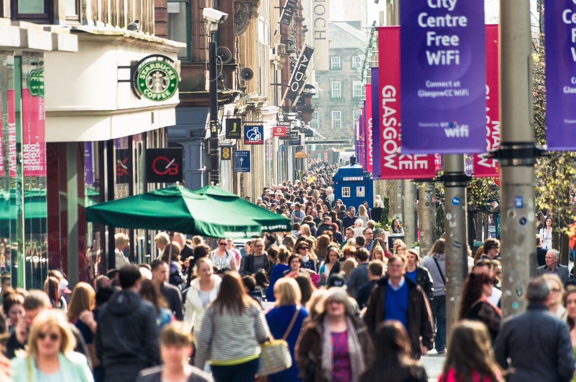 Buchanan Street in Glasgow. Photo: iStock.com/georgeclerk