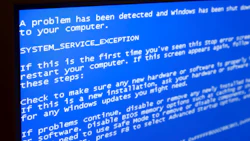 The 'blue screen of death' every computer user fears. Photo: iStock.com/kelvinjay